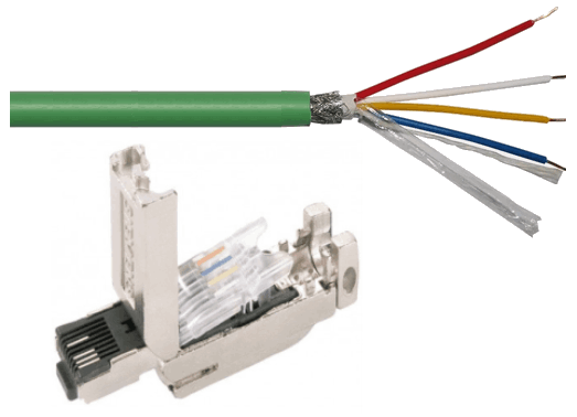 Cavo e connettore profinet