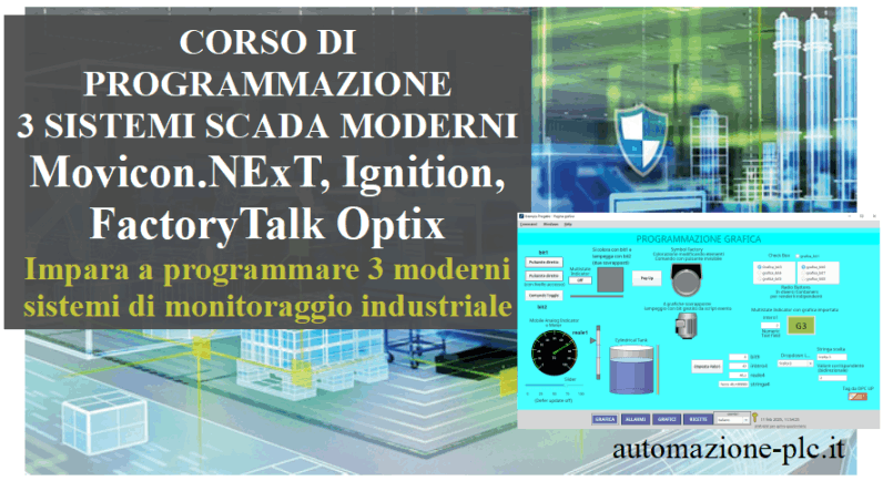 Copertina del videocorso di programmazione SCADA moderni