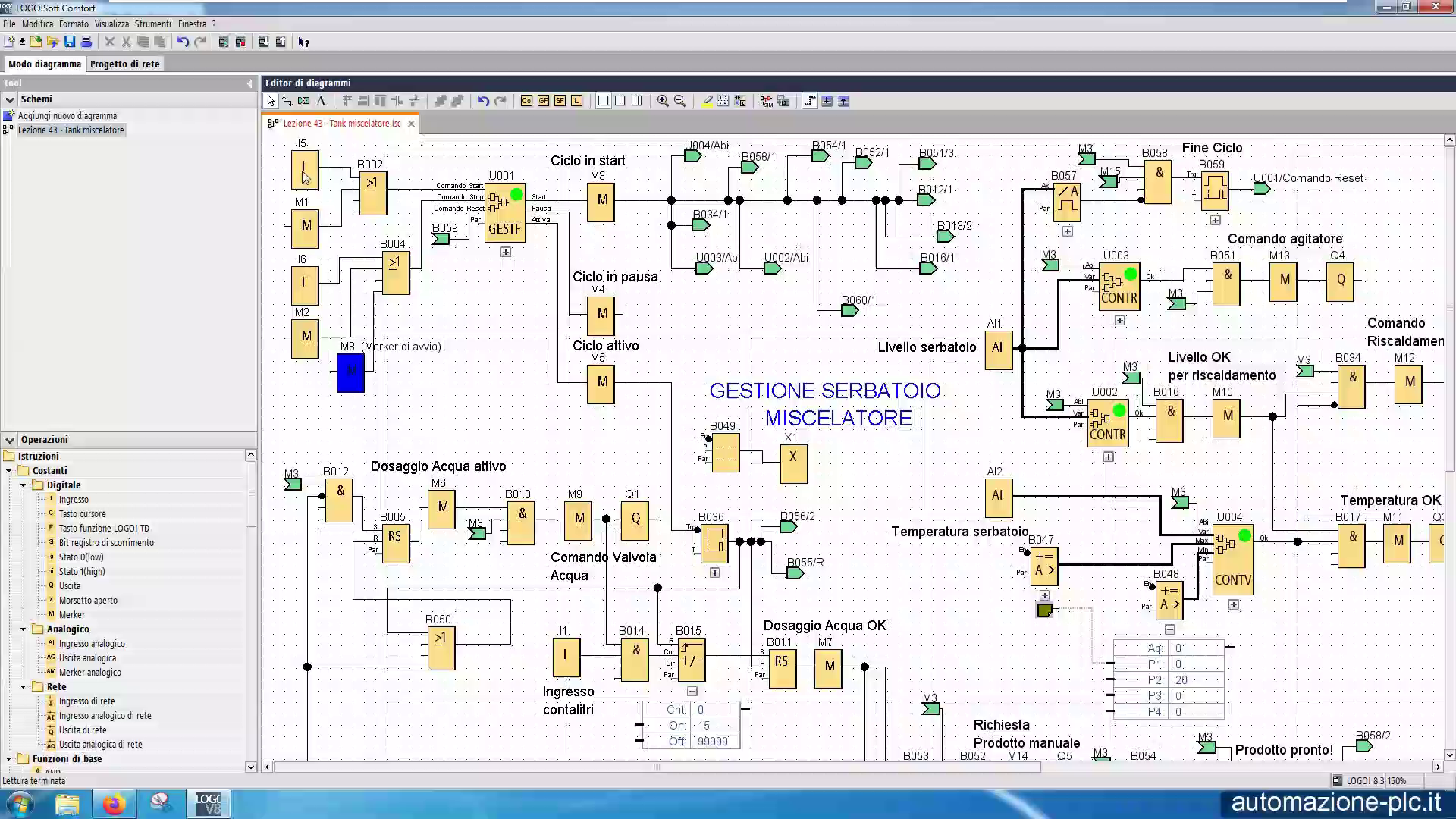 Costruire programmi complessi per il LOGO! Siemens