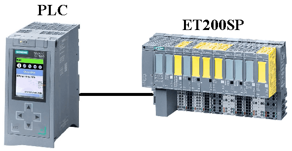 Sistema con plc Siemens S7-1500 e I/O distribuiti ET200SP