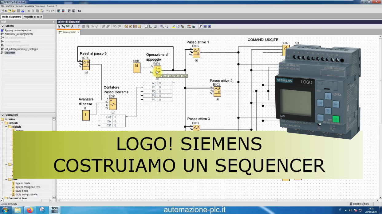 Programma sequencer LOGO! Siemens