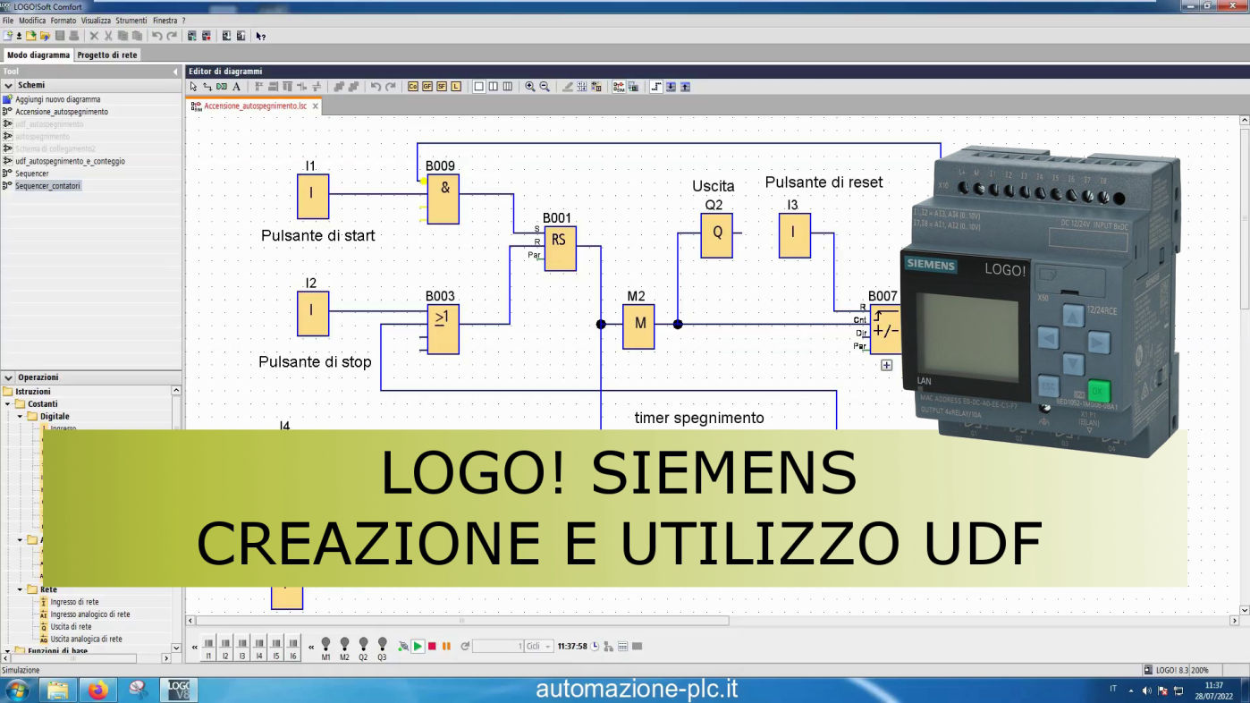Programma per plc LOGO! Siemens - UDF