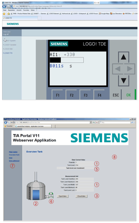 Web server logo! Siemens e Simatic s7-1200