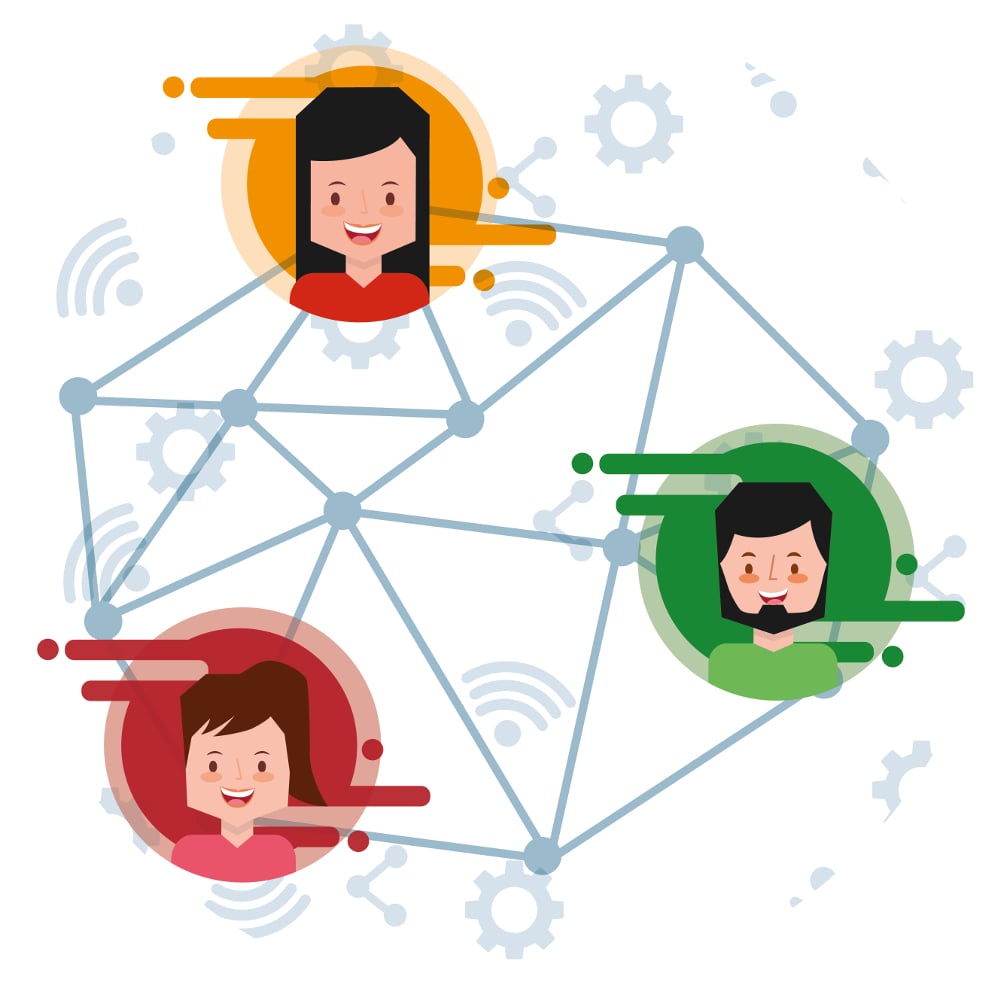 Persone che comunicano