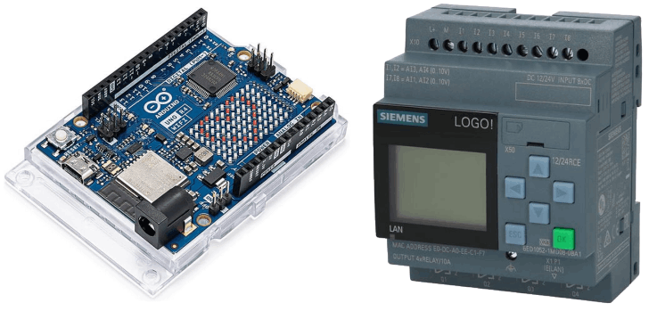 Scheda Arduino e PLC LOGO! Siemens