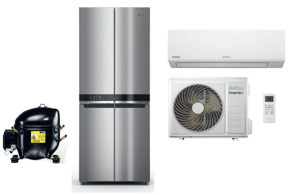 Frigorifero, compressore e climatizzatore