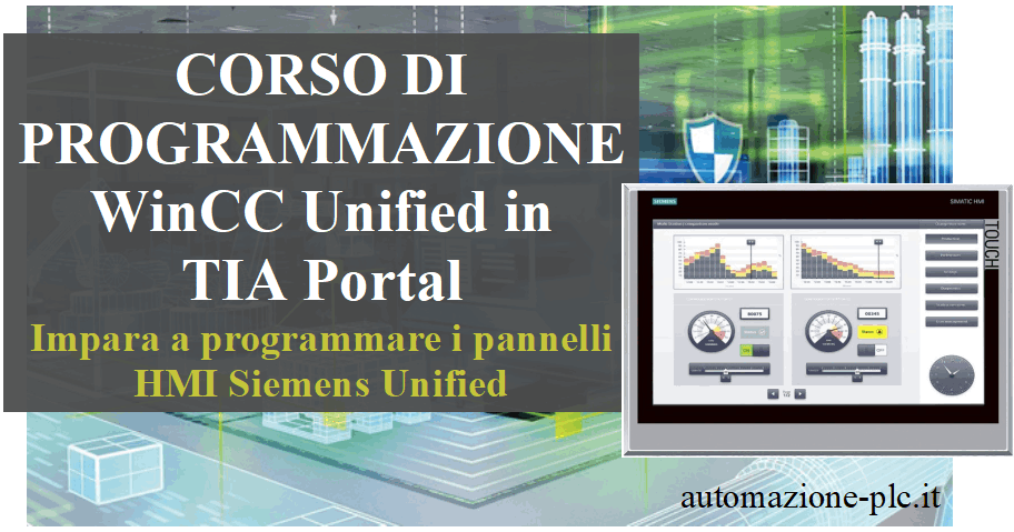 Corso di programmazione in WinCC Unified Siemens