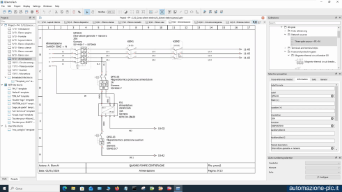 Corso disegno schemi elettrici - esempio di schema multifilare