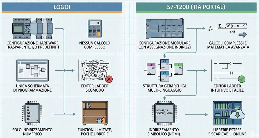 L'operatività con i sistemi LOGO! e S7-1200