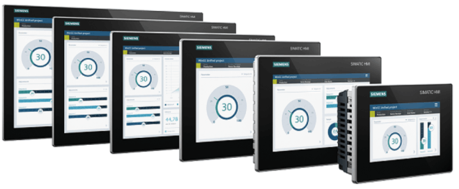 Linea di pannelli HMI Siemens Unified