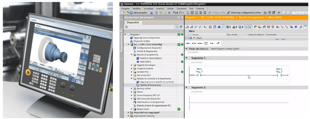 Simulatori macchine CNC e PLC