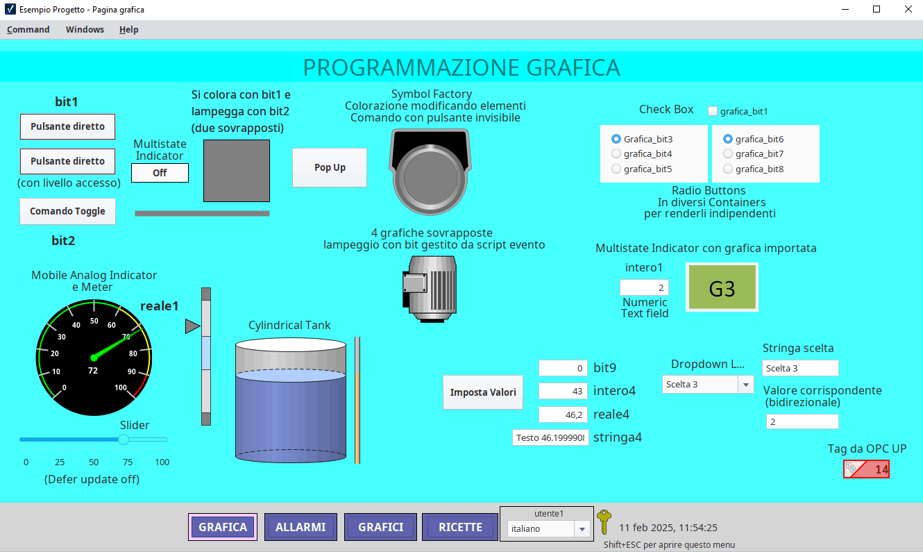 Sinottico con la grafica di Ignition