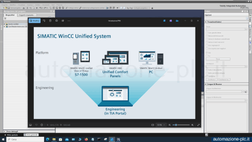 Programmazione WinCC unified - esempio 1